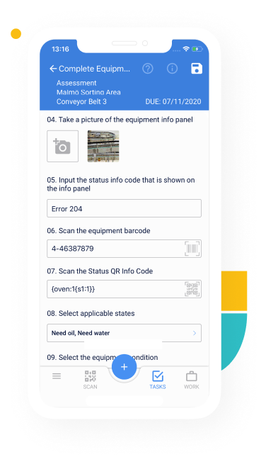 Mobile screenshot of Conveyer Belt Assessment form